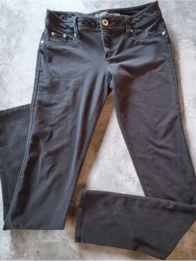 Guess Black Jeans Womens Sz 29 Leather Patch Logo Detail